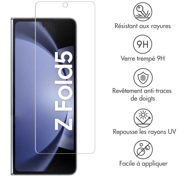 Selencia Protection d'écran en verre trempé Samsung Galaxy Z Fold 5