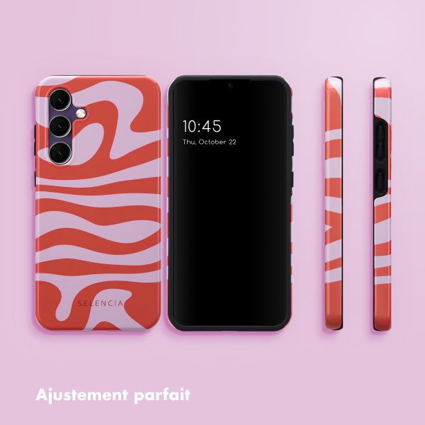 Selencia Coque arrière Vivid Samsung Galaxy S24 FE - Dream Swirl Pink