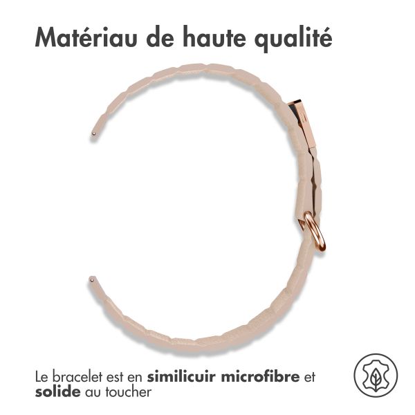 imoshion Bracelet en cuir magnétique Samsung Galaxy Watch 7 40/44 mm - Beige