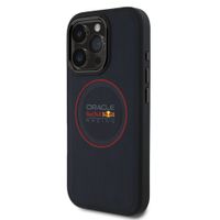 Red Bull Racing Coque en cuir PU maillé MagSafe Apple iPhone 16 Pro Max - Navy