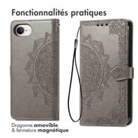 imoshion Etui de télephone Mandala Apple iPhone 17e / 16e - Gris