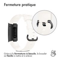 imoshion Bracelet silicone Fitbit Charge 3 / 4 - Blanc