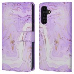 imoshion Étui de télephone portefeuille Design Samsung Galaxy A54 (5G) - Purple Marble