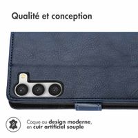 imoshion Étui de télephone portefeuille de luxe Samsung Galaxy S23 - Bleu foncé