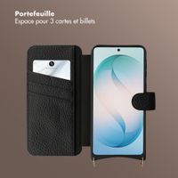 Selencia Étui Riva avec MagSafe et cordon de téléphone Samsung Galaxy S26 Ultra - Noir