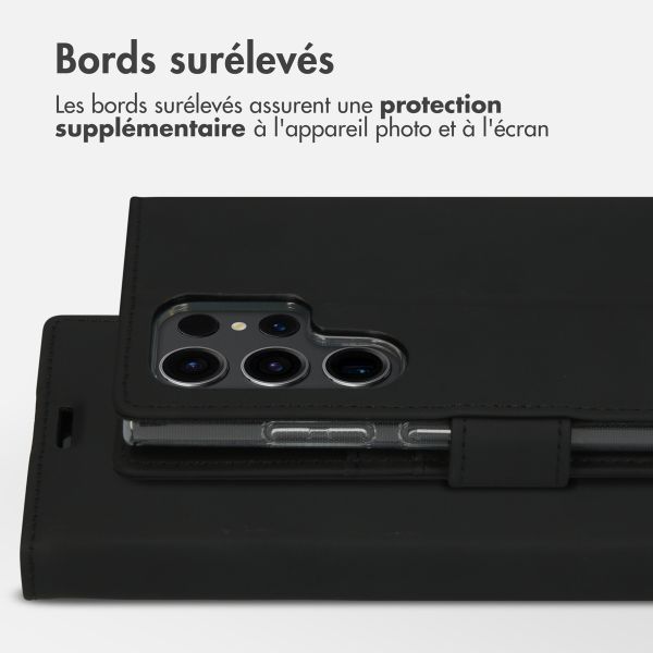 Accezz Étui de télephone Wallet Samsung Galaxy S23 Ultra - Noir