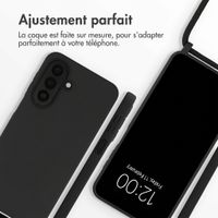 imoshion Coque en silicone avec cordon Samsung Galaxy A27 (5G) - Noir