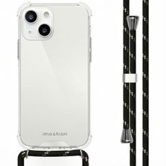 imoshion Coque arrière transparente avec cordon Apple iPhone 13 - Noir & Doré