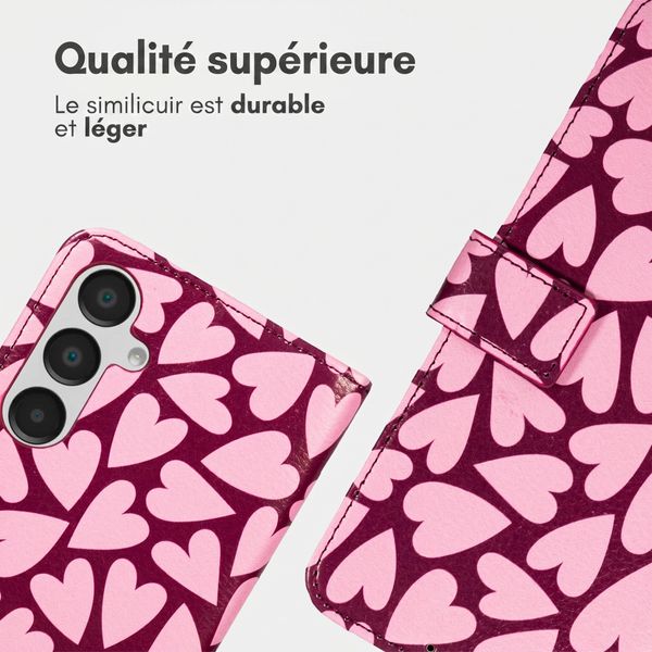 imoshion Étui de télephone portefeuille Design Samsung Galaxy A55 - Hearty Blush