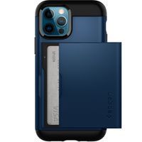 Spigen Coque Slim Armor Apple iPhone 12 (Pro) - Bleu foncé
