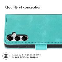 imoshion Etui de télephone portefeuille avec cordon Samsung Galaxy A15 (5G/4G) - Turquoise