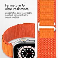 Accezz Bracelet en nylon Alpine Apple Watch | 44/45/46/49 mm - Orange