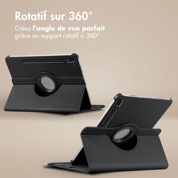 imoshion Coque tablette rotatif à 360° Samsung Galaxy Tab S6 - Noir