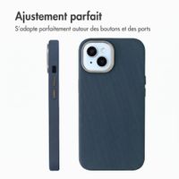 Accezz Coque arrière Mesh avec MagSafe Apple iPhone 15 - Bleu foncé