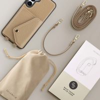 Selencia Coque de télephone Sera avec cordon et porte-cartes enveloppe Samsung Galaxy A16 - Taupe