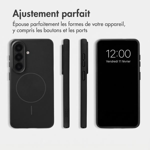 Accezz Coque Grip avec MagSafe Samsung Galaxy S26 - Noir