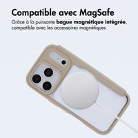 imoshion Bookcase transparente avec MagSafe Apple iPhone 18 Pro / 17 Pro - Beige