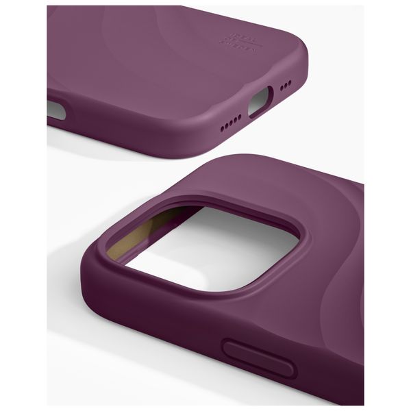 iDeal of Sweden Coque Soft Swirl Silicone MagSafe Apple iPhone 16 Pro Max - Velvet Plum