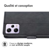 imoshion Étui de télephone portefeuille de luxe Xiaomi Redmi Note 12 Pro (5G) - Noir