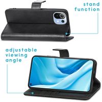 imoshion Étui de télephone portefeuille de luxe Xiaomi Mi 11 Lite (5G/4G) / 11 Lite 5G NE - Noir