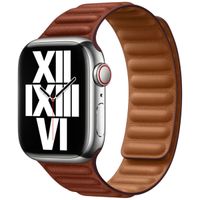 Apple Bracelet Leather Link Apple Watch | 38/40/41/42 mm - Taille M/L - Umber
