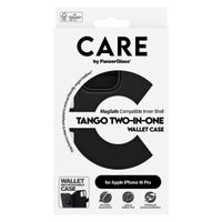 CARE by PanzerGlass Étui de télephone portefeuille Tango 2 en 1 avec MagSafe Apple iPhone 16 Pro - Black