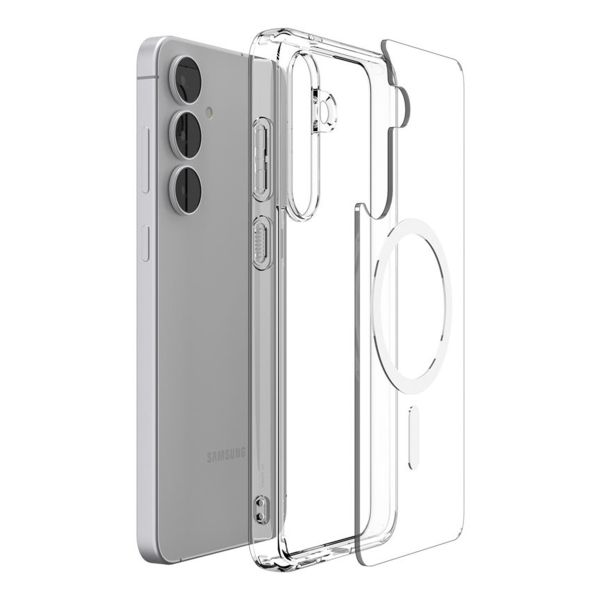 Spigen Coque Ultra Hybrid MagSafe Samsung Galaxy S25 FE - Clear / White