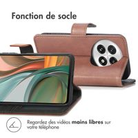 imoshion Étui de télephone portefeuille de luxe OnePlus 13 - Marron
