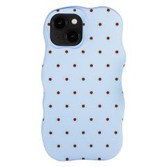Selencia Coque arrière Vivid Wavy avec MagSafe Apple iPhone 14 / 13 - Happy Dots Digital Sky