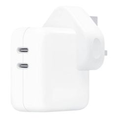 Apple Adaptateur secteur d’origine 2x USB-C - Chargeur MacBook - Royaume-Uni - 35W - Blanc