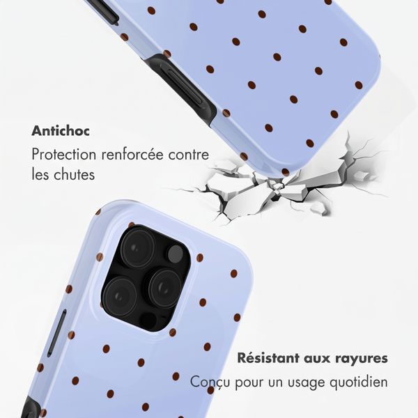 Selencia Coque arrière Vivid avec MagSafe Apple iPhone 16 Pro Max - Happy Dots Digital Sky