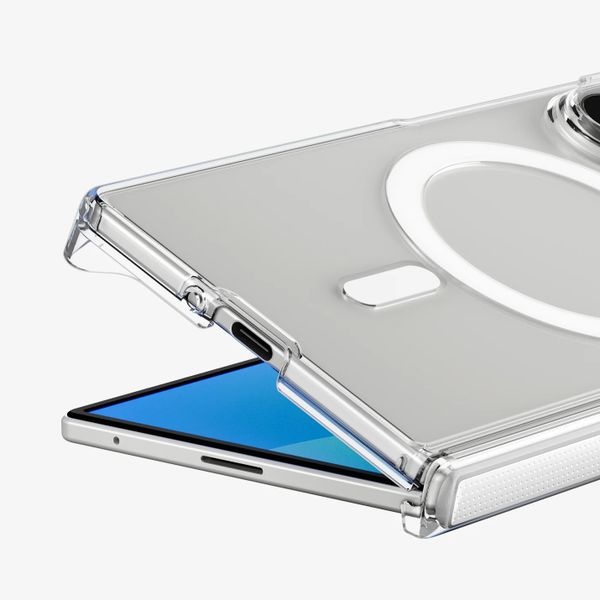 Spigen Coque AirSkin MagSafe Samsung Galaxy Z Fold 8 Ultra - Clear / White