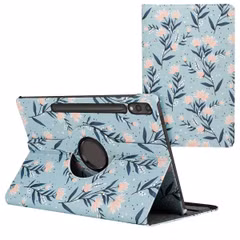 imoshion Coque tablette Design rotatif à 360° Samsung Galaxy Tab S10 Plus / Tab S9 FE Plus / Tab S9 Plus - Flowers