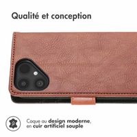 imoshion Étui de télephone portefeuille de luxe Fairphone 6 - Marron