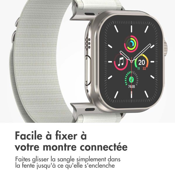 imoshion Bracelet en nylon Alpine Apple Watch | 38/40/41/42 mm - Blanc