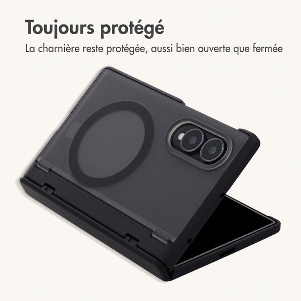 imoshion Frosted Backcover avec MagSafe et support Samsung Galaxy Z Fold 8 - Noir