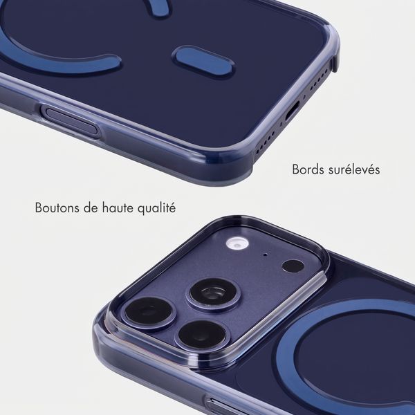 Accezz Lite coque arrière avec MagSafe Apple iPhone 18 Pro / 17 Pro - Bleu foncé