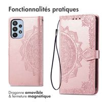 imoshion Etui de télephone Mandala Samsung Galaxy A23 (5G) - Rose Doré