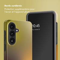 Selencia Coque arrière Vivid avec MagSafe Samsung Galaxy S26 - Gradient Olive Dust