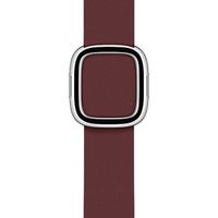 Apple Bracelet Leather Band Modern Buckle Apple Watch | 38/40/41/42 mm - Taille M - Garnet