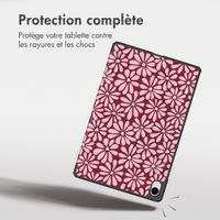 imoshion Coque tablette Design Trifold Samsung Galaxy Tab S11 - Bloom Love Blush