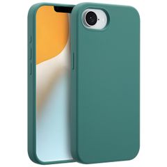 Accezz Coque Liquid Silicone avec MagSafe Apple iPhone 17e / 16e - Vert foncé