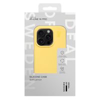 iDeal of Sweden Coque Silicone Apple iPhone 16 Pro - Soft Lemon