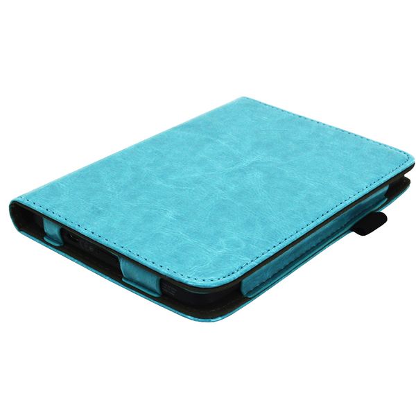 imoshion Étui de liseuse portefeuille en cuir végan Kobo Nia - Bleu clair