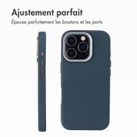 Accezz Coque arrière Mesh avec MagSafe Apple iPhone 16 Pro - Bleu foncé