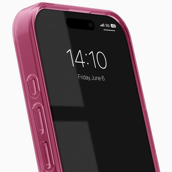 iDeal of Sweden Coque Clear MagSafe Apple iPhone 16 - Cherry Crush