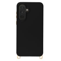 Selencia Coque arrière Rivièra avec MagSafe avec crochets amovibles Samsung Galaxy A37 (5G) - Velvet Black