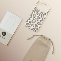 Selencia Coque Sabi imprimé panthère avec MagSafe Apple iPhone 17 Pro Max - Soft Ivory