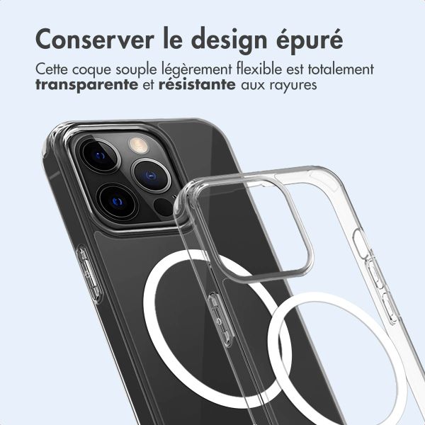 imoshion Coque arrière de protection avec MagSafe Apple iPhone 15 Pro - Transparent