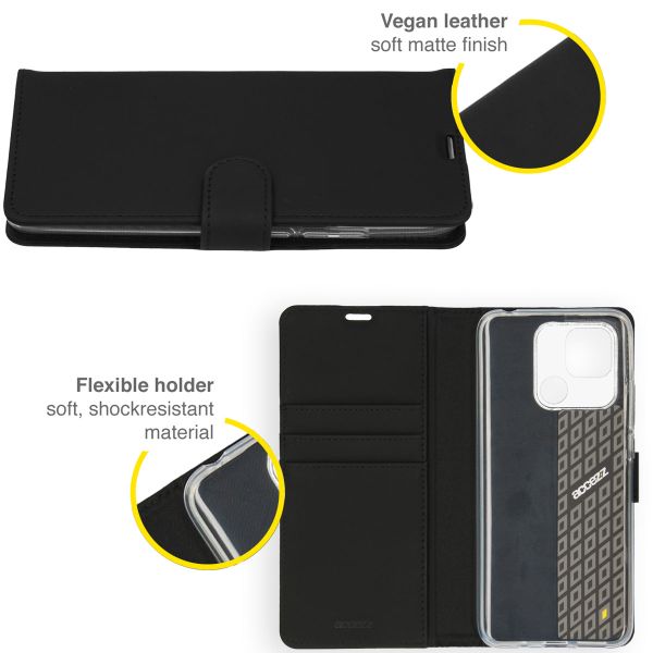 Accezz Étui de télephone Wallet Xiaomi Redmi 10C - Noir